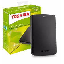 1TB Toshiba Portable External Hard Drive
