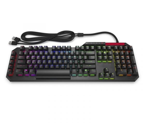 81PjP2ejm0L. SL1500  HP Omen Sequencer Optical Mechanical RGB Gaming Keyboard with 6.5ft Braided Cable (2VN99AA )