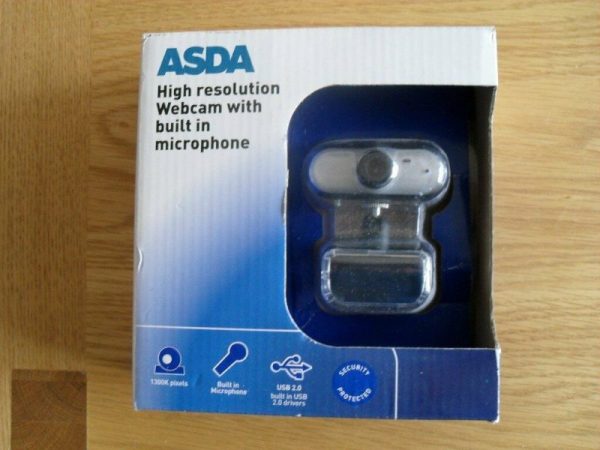 86 ASDA High Resolution Webcam with inbuilt microphone