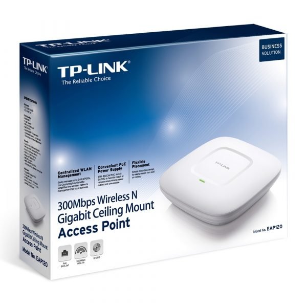 EAP120 TP-LINK 300mbps Wireless N Gigabit ceiling mount Access Point - (EAP120)