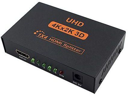 Powered HDMI Splitter Amplifier 1 in 2 out 4K x 2K Ultra HD and 3D Full HD  1080P