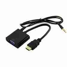 HDMI to VGA Male Converter With Audio Cable