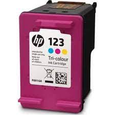 HP Catridges-123 Tri-color Original Ink Cartridge