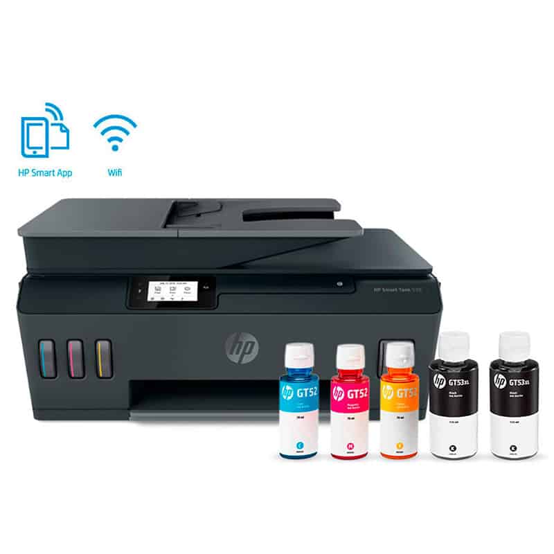 HP Smart Tank 530 wireless All in One Printer 1 HP Smart Tank 530 All-in-One Wireless Ink Tank Colour with ADF and Voice-Activated Printing