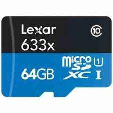Lexar High-Performance 633x 128GB MicroSDXC UHS-I Card with SD Adapter