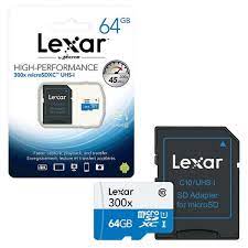Lexar High-Performance C10 64GB MicroSDXC UHS-I Card