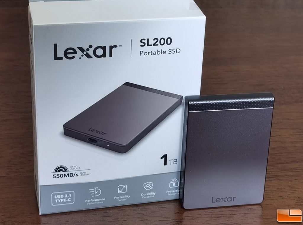 Disco Externo Lexar Solido 1TB SSD SL200 550MB/s Read 400 MB/s Write