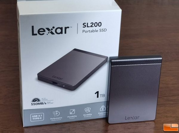 Lexar SL200 Portable SSD Retail Box Lexar SL200 1TB Portable Solid State Drive