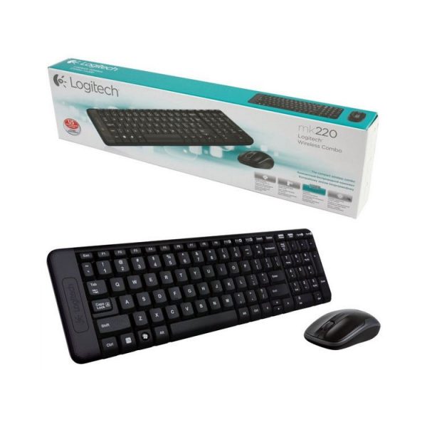 Logitech MK220 Keyboard and mouse combo Logitech MK220 Wireless Keyboard and Mouse Combo