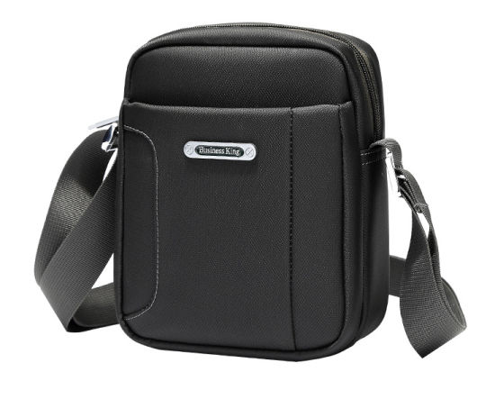 Mens Male Crossbody Single Shoulder iPad Leisure Business Casual Travel Satchel Messenger Sling Bag CY8861  Black Crossbody Single Shoulder Messenger Sling laptop Bag