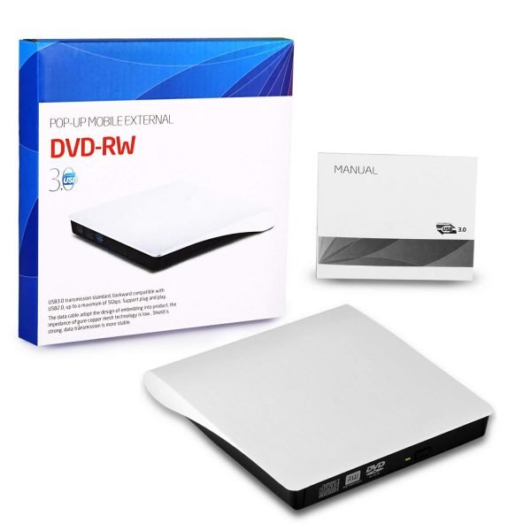 Pop up mobile external DVD RW