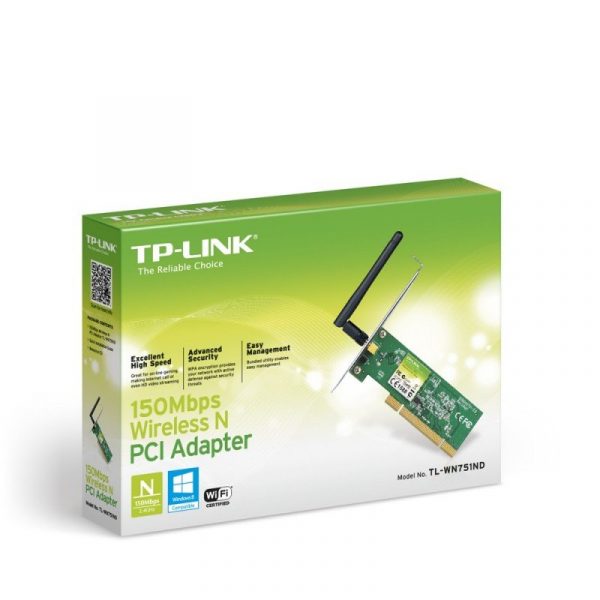 TL WN751ND 02 TP Link 150Mbps Wireless N PCI Adapter (TL-WN751ND)