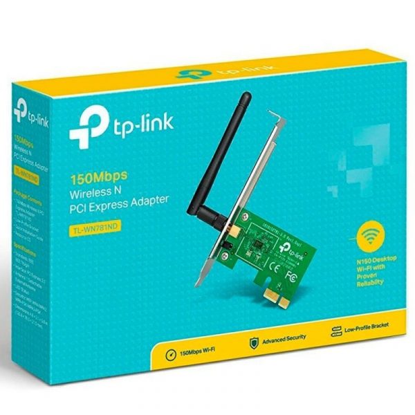 TL WN781ND 5 TP Link 150 Mbps Wireless N PCI Express Adapter (TL-WN781ND)