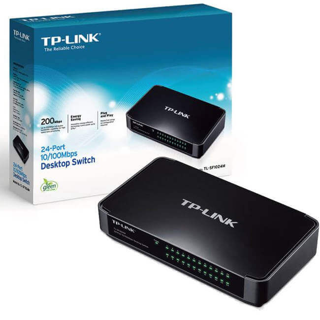 TP LINK TL SF1024M 24 Port 1 TP-Link 24-Port 10/100 mbps Desktop Switch (TL-SF1024M)