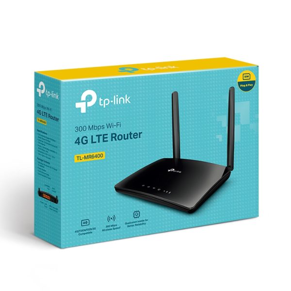TP Link TL-MR6400 300 Mbps 4G LTE Router TP Link TL-MR6400 300Mbps 4G LTE Router