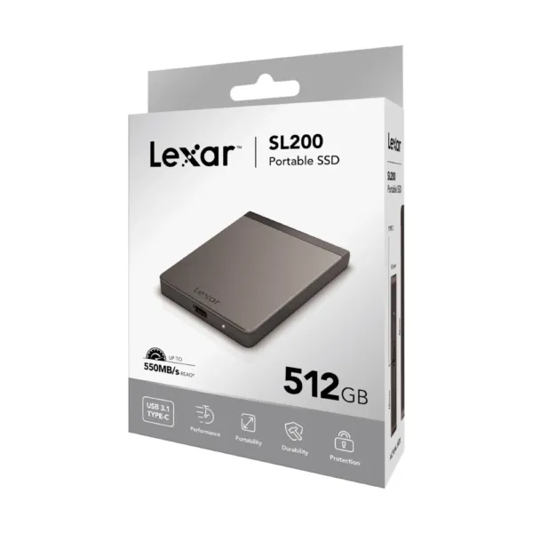 Lexar SL200 512 GB Portable Solid State Drive