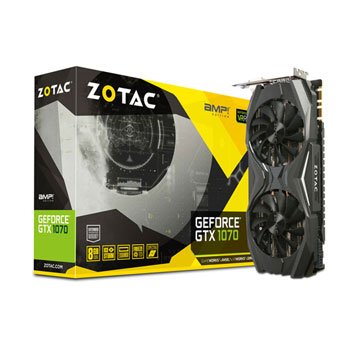 ZOTAC GeForce® GTX 1070 AMP Edition ZT P10700C 10P ZOTAC Nvidia GeForce GTX 1070 8GB