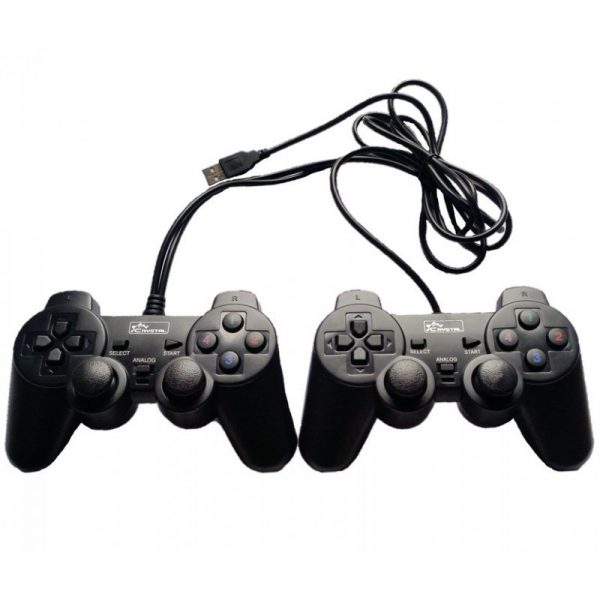 crystal cy 704s2 2 x manettes usb for pc 2 dualshock joypad in 1 Crystal PC Dualshock joypad (CY-704S2)