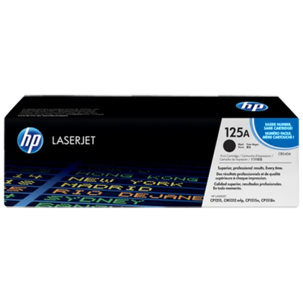 hp 125a black original laserjet toner cartridge cb540a 1