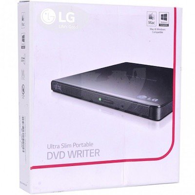 LG Ultra-Slim Portable DVD Burner & Drive with M-DISC™ Support (GP65NB60)