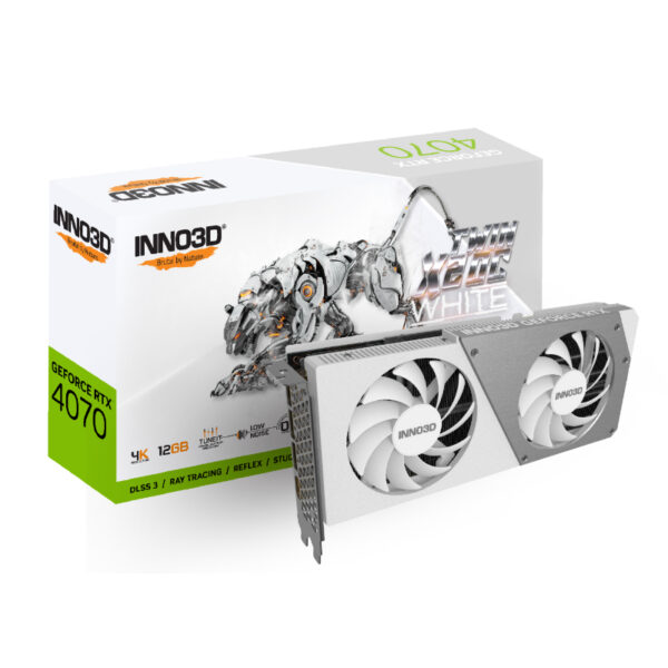 Inno3D GeForce RTX 4070 12GB Twin X2 White OC Fgee Technology | The Best Computers, Laptops, and Electronics Shop
