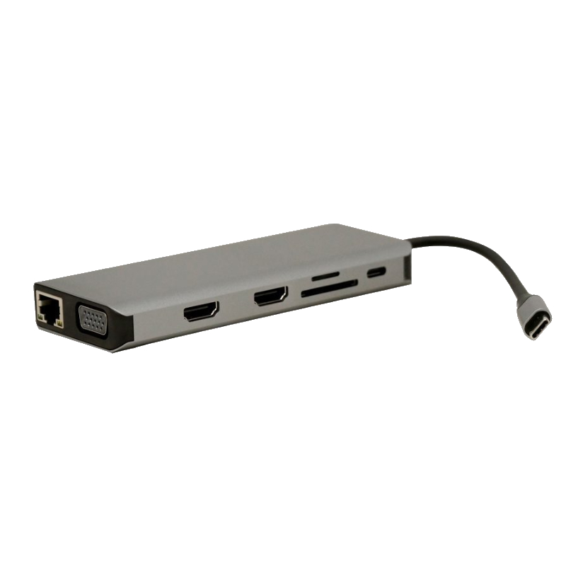 Type C to HDTV 12 in 1 USB Hub