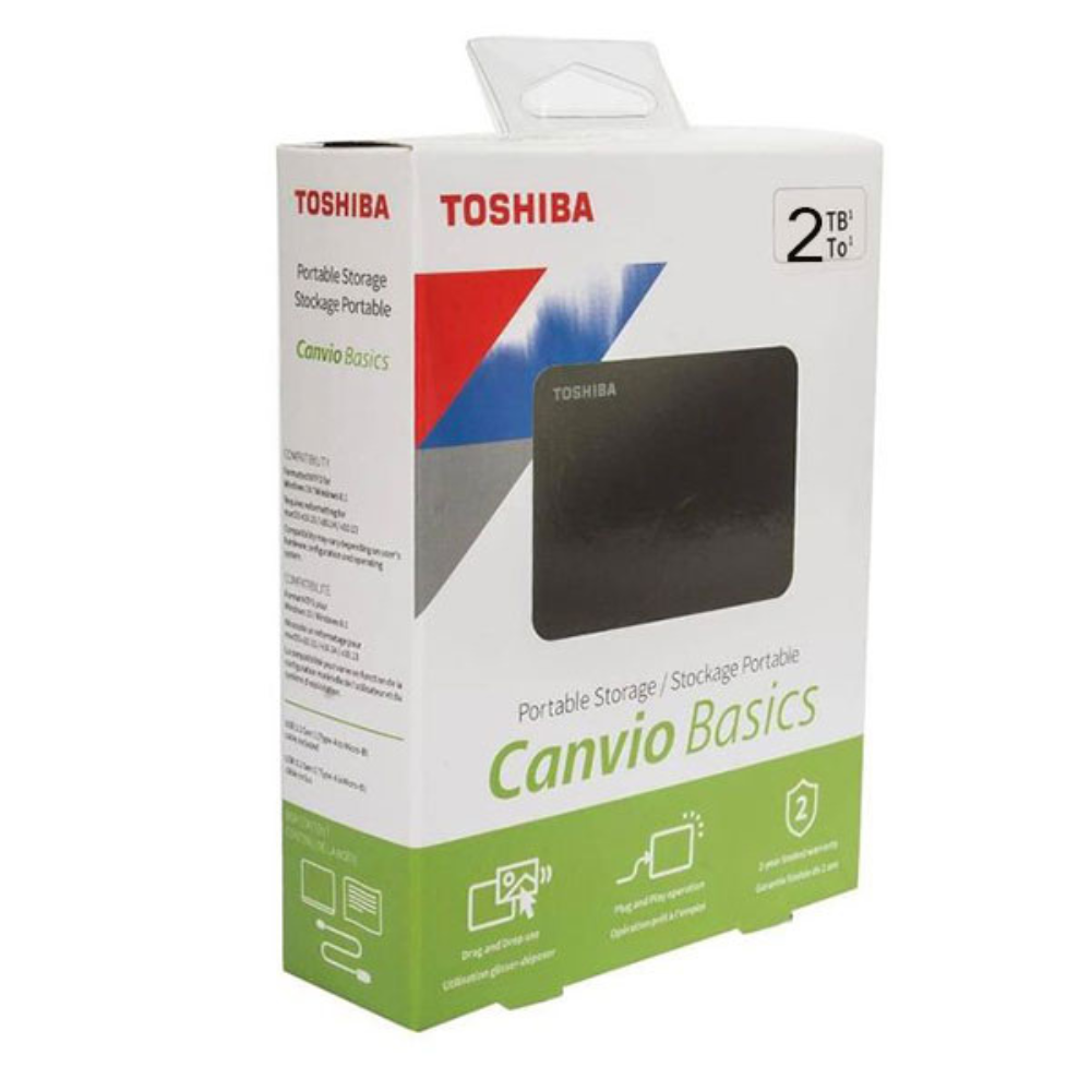 bunke berolige fedt nok Toshiba Canvio Basics 2TB External USB 3.0 Portable Hard Drive Price in  Kenya - Fgee Technology