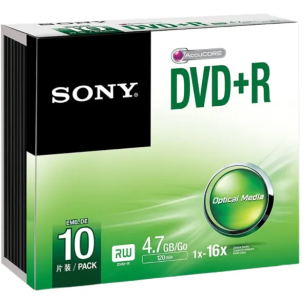 Sony DVD R 4.7 GB Slim case 10 pcs