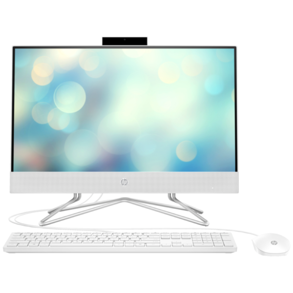HP 24-cb1004l All In One PC, 12th Gen Intel Core i5-1235U, 8GB RAM, 512GB SSD, Intel Iris X Graphics, 23.8" FHD IPS Display, DOS, Shell White, English Keyboard & Mouse with Warranty - Image 2