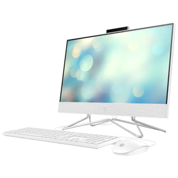 HP 24-cb1004l All In One PC, 12th Gen Intel Core i5-1235U, 8GB RAM, 512GB SSD, Intel Iris X Graphics, 23.8" FHD IPS Display, DOS, Shell White, English Keyboard & Mouse with Warranty
