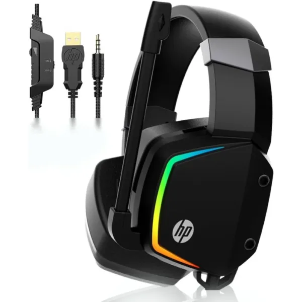 HP Gaming Headset H320 USB 3.5mm Wired 4D Stereo 7.1 Surround Sound with Microphone