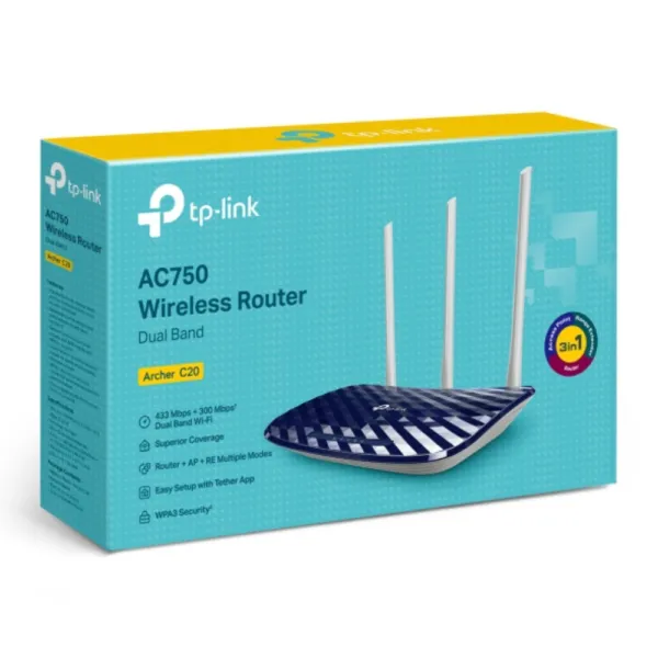 Tp-link Archer C20 AC750 Wireless Dual Band Router
