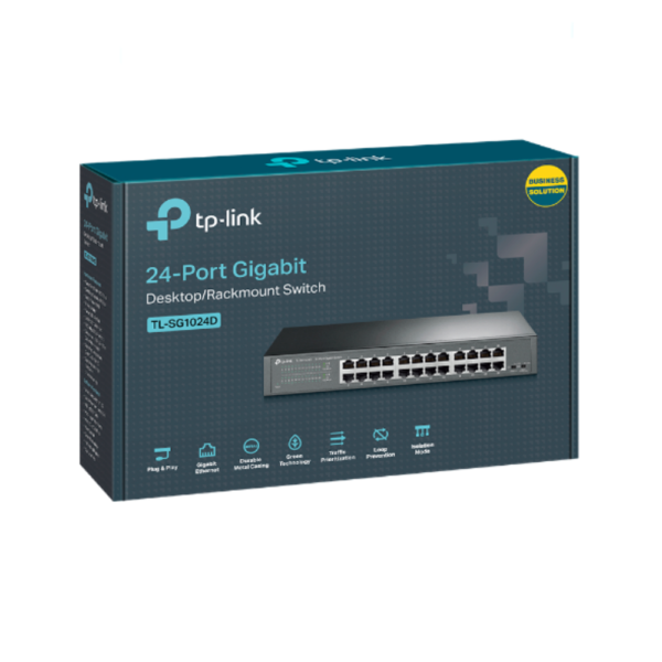 TP-LINK 24-Port Gigabit Desktop/Rackmount Switch - Image 2