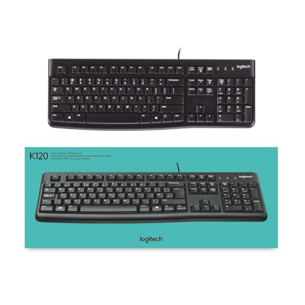 Logitech K120 USB Wired Desktop Keyboard - Image 2