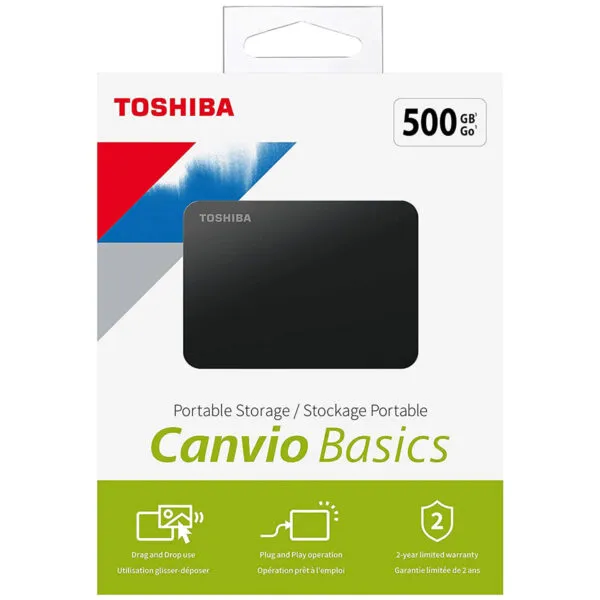 Toshiba 500GB Portable External Hard Drive