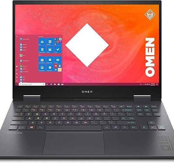 HP OMEN 15-en0261ng (15.6 Inch / FHD IPS 144Hz) Gaming Laptop (AMD Ryzen 7 4000H, 16GB DDR4 RAM, 512GB SSD) NVIDIA RTX 2060 6GB Graphics Windows 11 Pro, Black