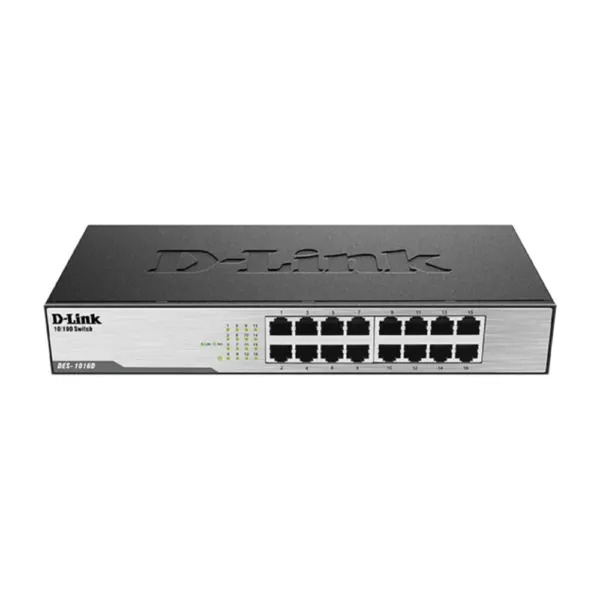 16-Port Fast Ethernet Unmanaged Desktop Switch DES-1016D
