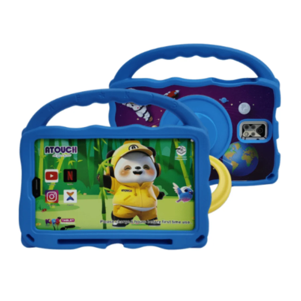 Atouch KS45 Kids educational tablet 8gb Ram 256gb Rom Sim enabled plus School bag – 8inches