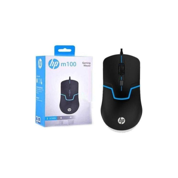 HP M100 Wired Gaming Optical Mouse With Backlit LED – Black