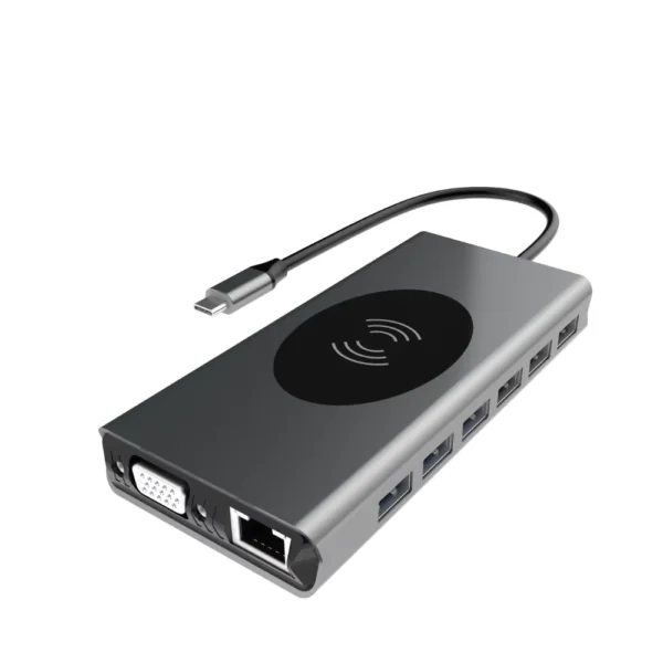 15-IN-1 USB Type C Hub Adapter with 4K HDMI