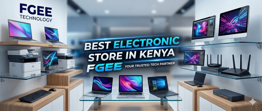 Best Electronic Store in Kenya, FGEE Technology Showroom Display
