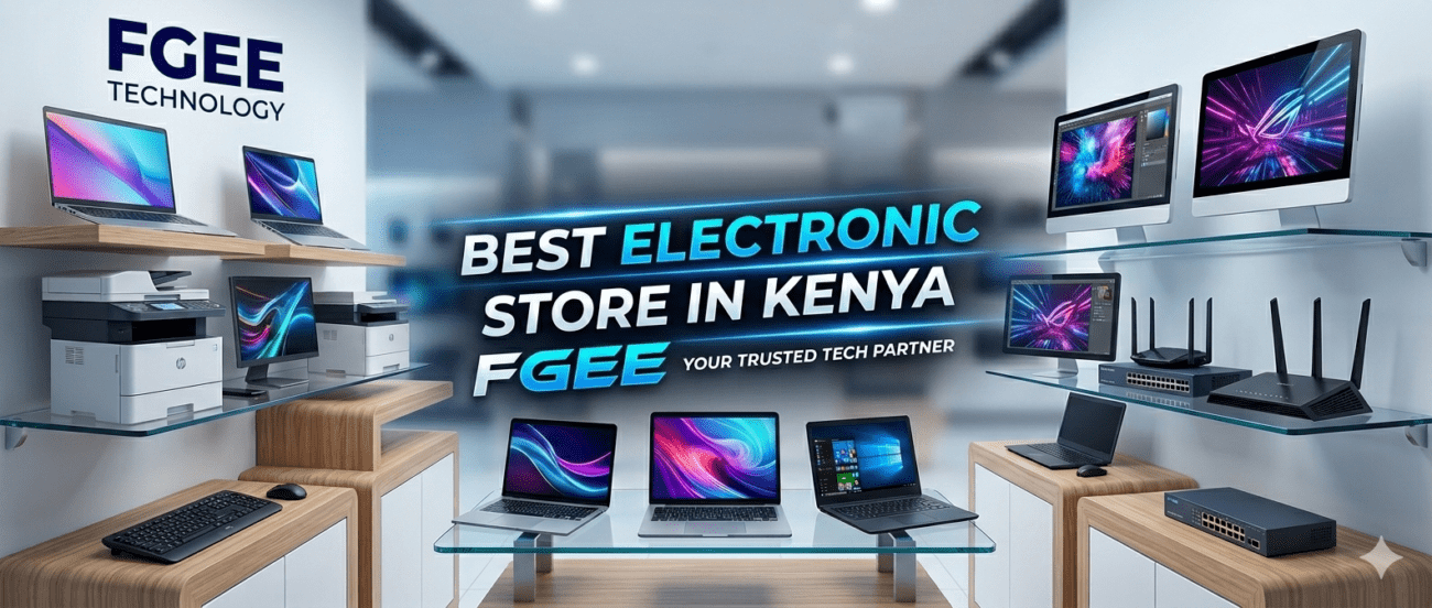 Best Electronic Store in Kenya, FGEE Technology Showroom Display
