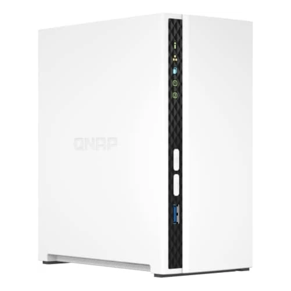 QNAP TS-233 2 Bay Affordable Desktop NAS with ARM Cortex-A55 Quad-core Processor and 2 GB DDR4 RAM